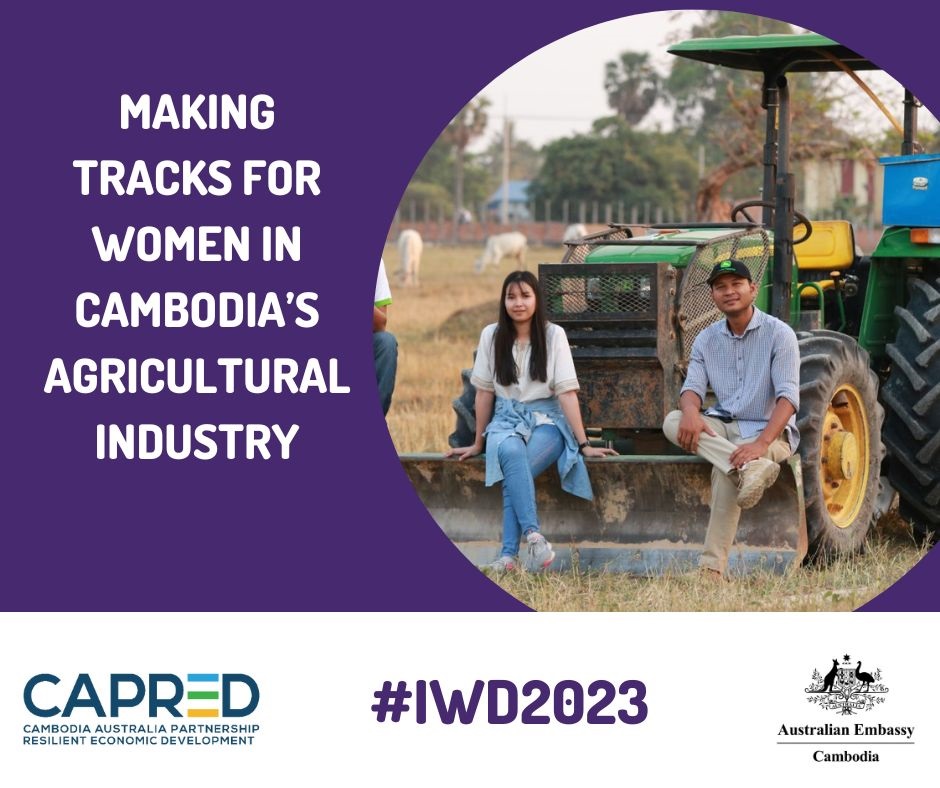 Kreosna is making tracks for women in Cambodia’s agricultural industry.